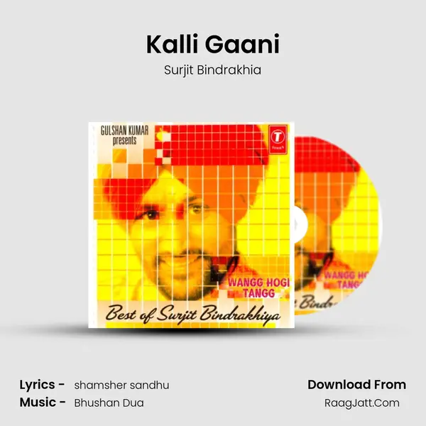 Kalli Gaani MP3 Song by Surjit Bindrakhia Cover