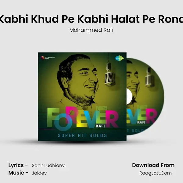 Kabhi Khud Pe Kabhi Halat Pe Rona Cover