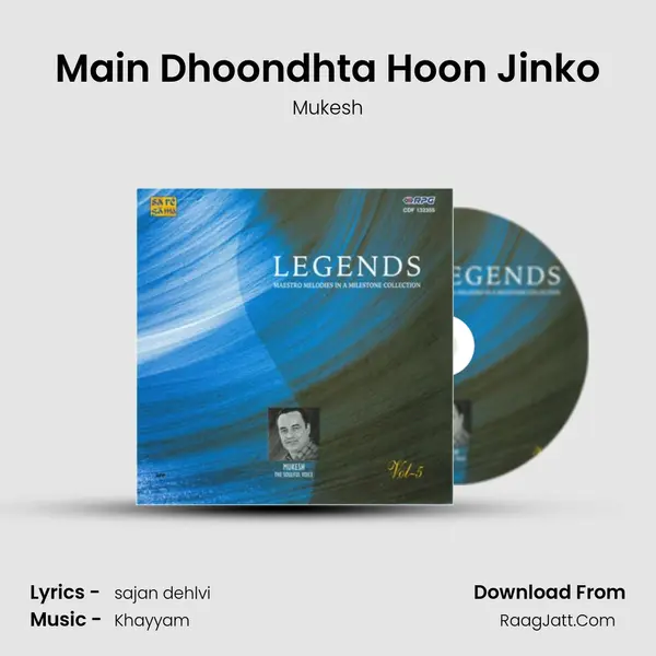 Main Dhoondhta Hoon Jinko MP3 Song by Mukesh Cover