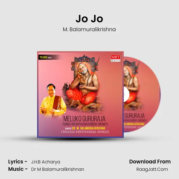 Jo Jo MP3 Song by M. Balamuralikrishna Cover