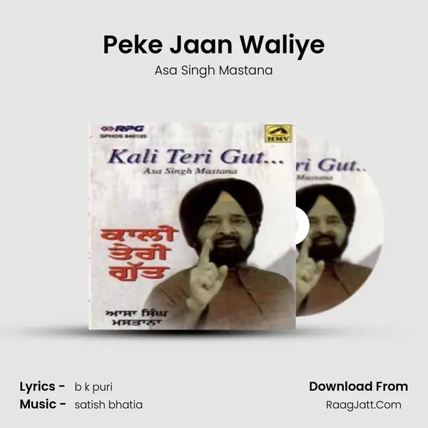 Peke Jaan Waliye MP3 Song by Asa Singh Mastana Cover