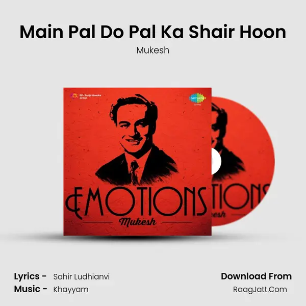 Main Pal Do Pal Ka Shair Hoon MP3 Song by Mukesh Cover