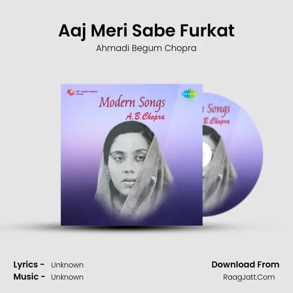 Aaj Meri Sabe Furkat mp3 song