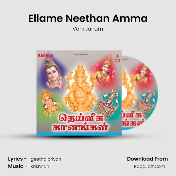 Ellame Neethan Amma MP3 Song by Vani Jairam Cover