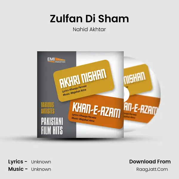 Zulfan Di Sham MP3 Song by Nahid Akhtar Cover