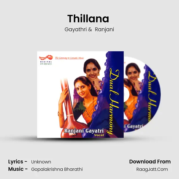 Thillana (Ranjani,Gayatri) MP3 Song by Gayathri Cover